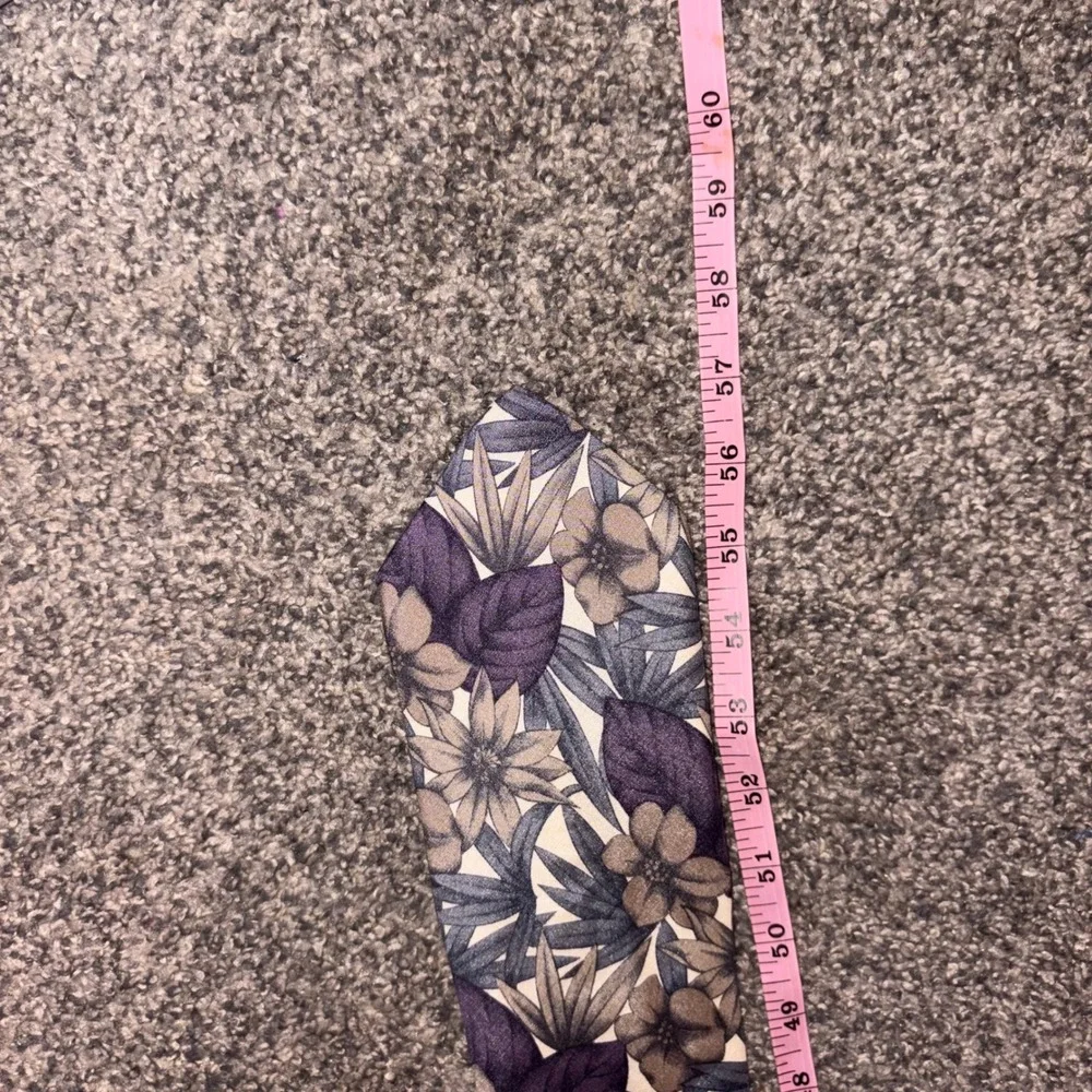 American Traditions Necktie Mens OS Purple Floral Italian Silk Botanical Tie